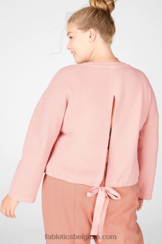Toscaanse klei vrouwen anna gestrikte sweater Fabletics LH20J2712