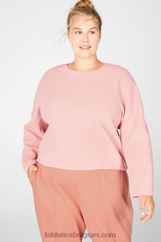 Toscaanse klei vrouwen anna gestrikte sweater Fabletics LH20J2712