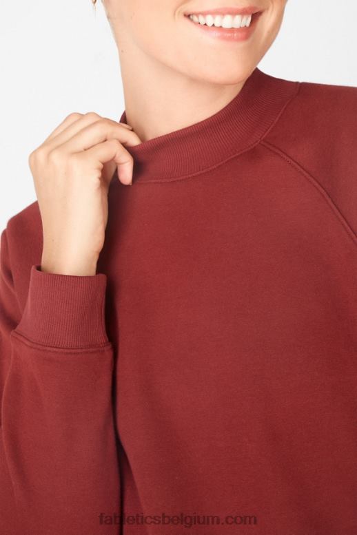 Umbrië rood vrouwen james trui met lange mouwen Fabletics LH20J2540
