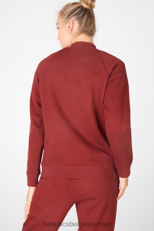 Umbrië rood vrouwen james trui met lange mouwen Fabletics LH20J2540