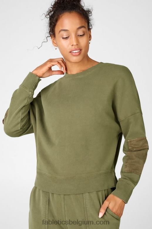 avocado vrouwen parel sweatshirt Fabletics LH20J2546