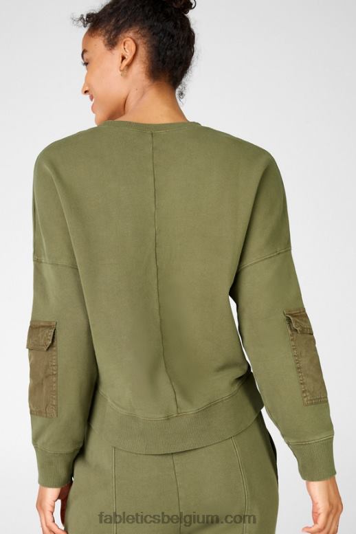 avocado vrouwen parel sweatshirt Fabletics LH20J2546