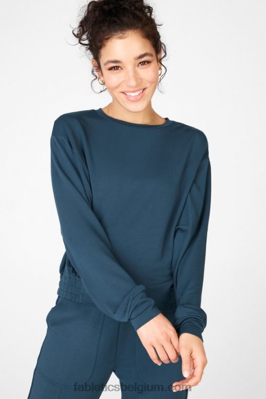 blauwe nova vrouwen julie dolman sweatshirt met mouwen Fabletics LH20J2715