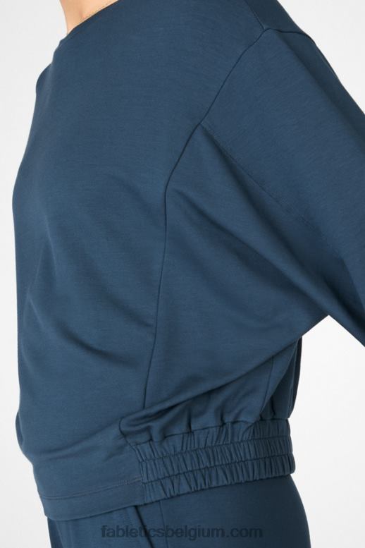 blauwe nova vrouwen julie dolman sweatshirt met mouwen Fabletics LH20J2715