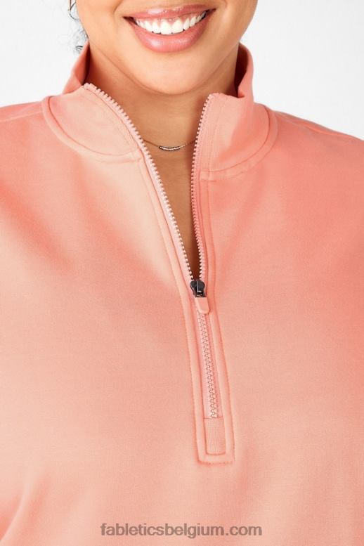 bloesem vrouwen catarina pullover met opstaande kraag en halve rits Fabletics LH20J2533