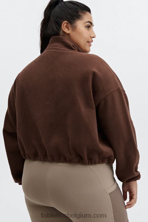 cichorei koffie vrouwen rayne polarfleece 1/4 ritssluiting Fabletics LH20J2512