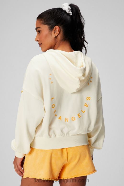creme/afbeelding vrouwen gekrompen hoodie Fabletics LH20J2442