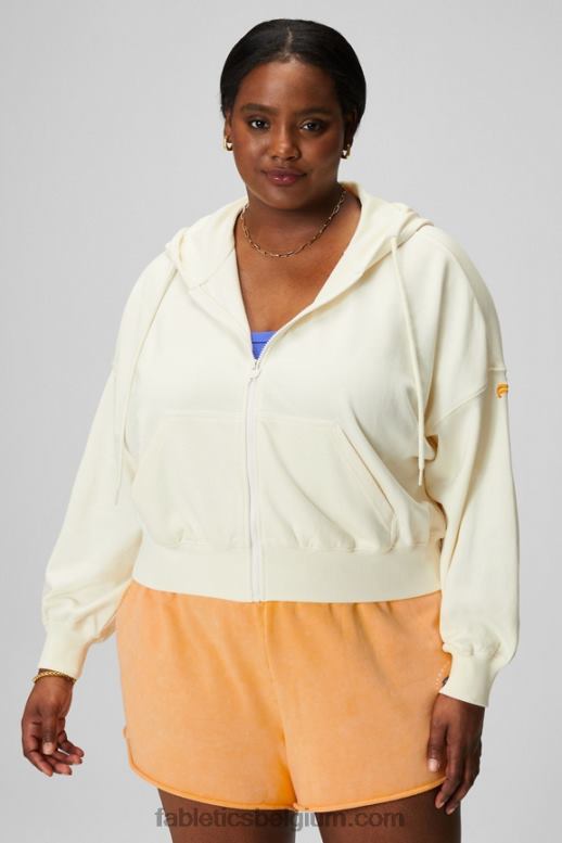 creme/afbeelding vrouwen gekrompen hoodie Fabletics LH20J2443