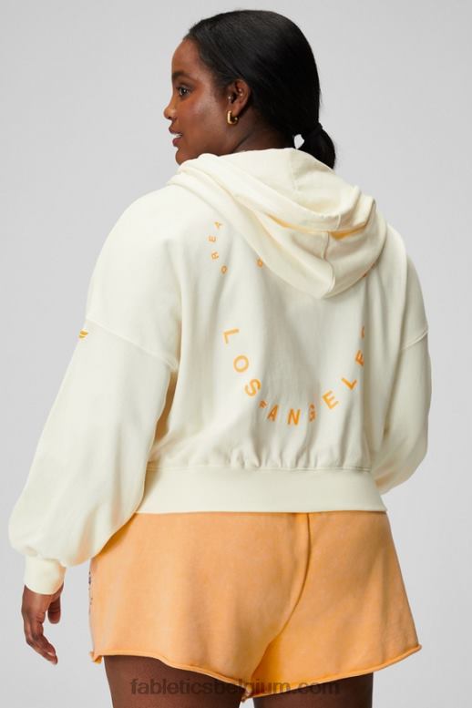 creme/afbeelding vrouwen gekrompen hoodie Fabletics LH20J2443