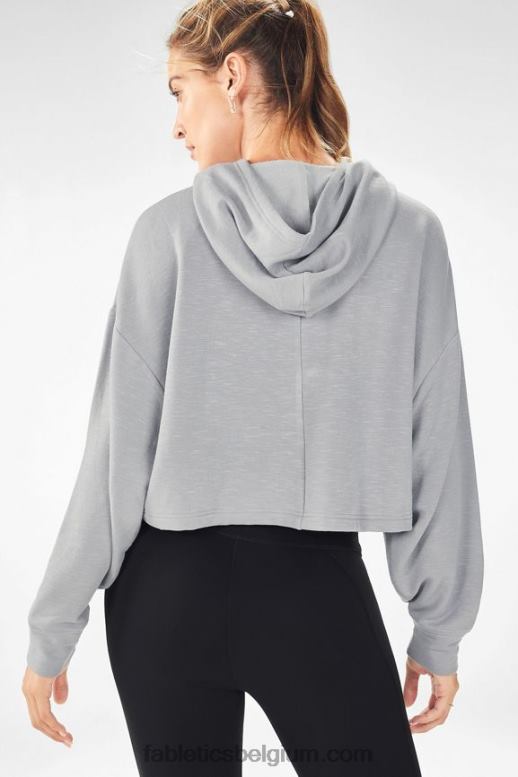 duif grijs vrouwen brisa cropped trui Fabletics LH20J2563