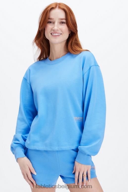 eiland ontsnapping / atletische club vrouwen lichtgewicht go-to cropped crewneck Fabletics LH20J2654