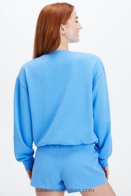 eiland ontsnapping / atletische club vrouwen lichtgewicht go-to cropped crewneck Fabletics LH20J2654