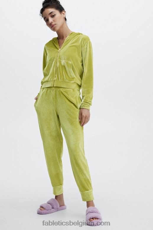 gouden blad vrouwen donna velours hoodie Fabletics LH20J2506