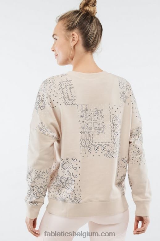 haver blokkeerde paisley vrouwen kourtney-sweatshirt Fabletics LH20J2529