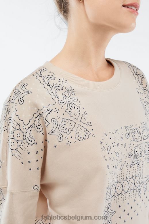 haver blokkeerde paisley vrouwen kourtney-sweatshirt Fabletics LH20J2529