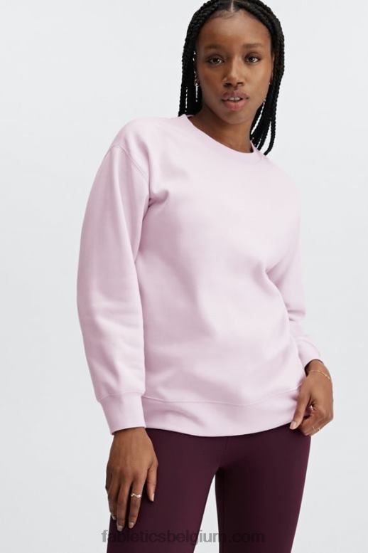 ijzige lavendel vrouwen ecologisch sweatshirt met ronde hals Fabletics LH20J2477