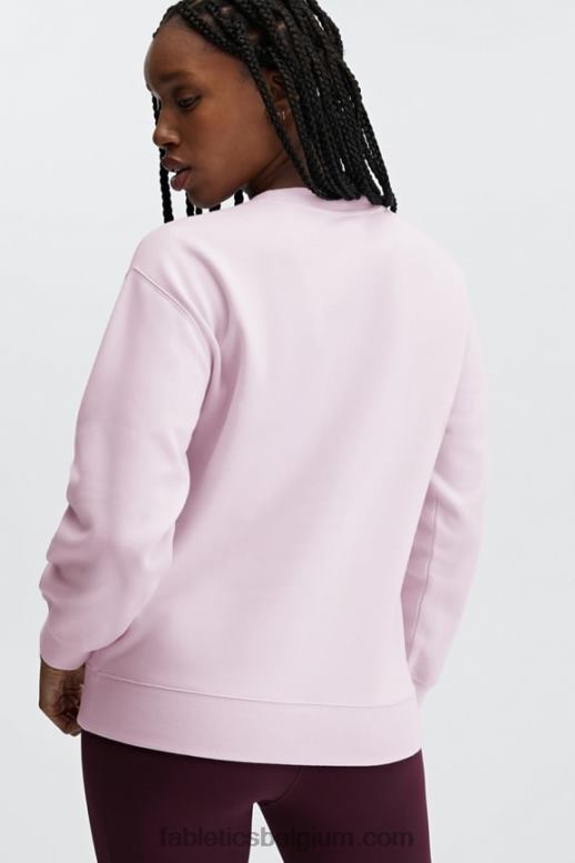 ijzige lavendel vrouwen ecologisch sweatshirt met ronde hals Fabletics LH20J2477