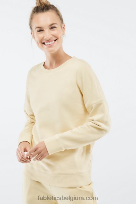 karnemelk vrouwen kourtney-sweatshirt Fabletics LH20J2528
