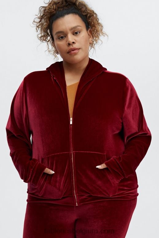 kers barstte vrouwen donna velours hoodie Fabletics LH20J2509