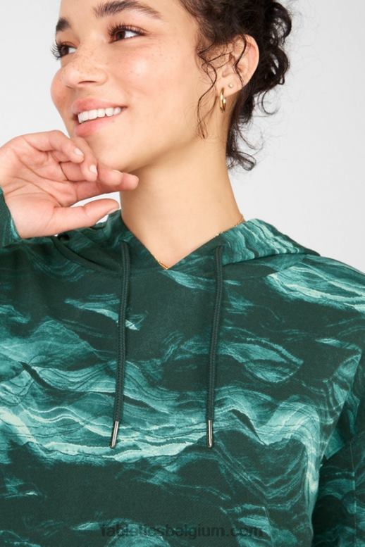 kristallen golven vrouwen esmi pullover met capuchon Fabletics LH20J2543