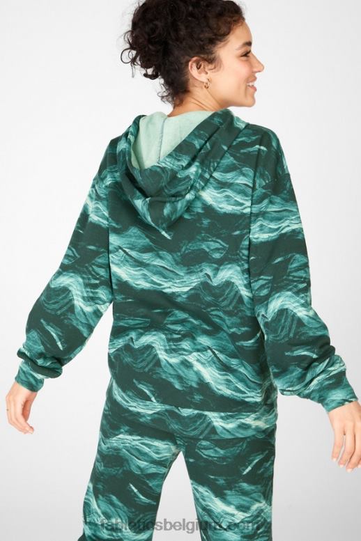 kristallen golven vrouwen esmi pullover met capuchon Fabletics LH20J2543