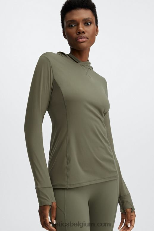 leisteen groen vrouwen phoenix ren hoodie Fabletics LH20J2469
