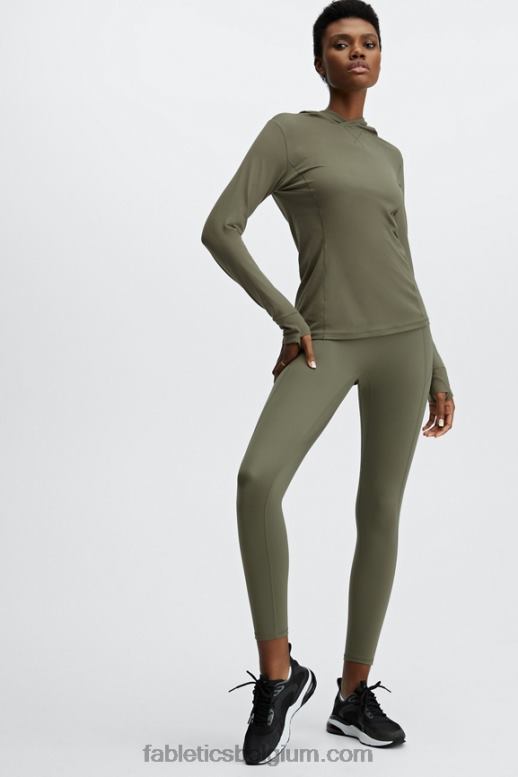 leisteen groen vrouwen phoenix ren hoodie Fabletics LH20J2469