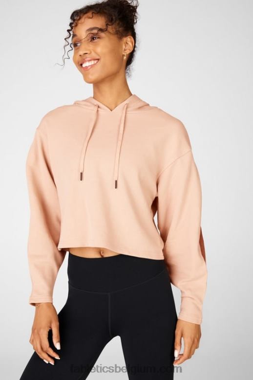 licht brons/terra vrouwen Audrey cropped hoodie Fabletics LH20J2557