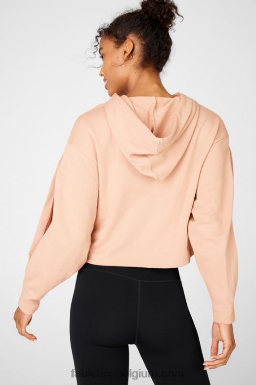 licht brons/terra vrouwen Audrey cropped hoodie Fabletics LH20J2557