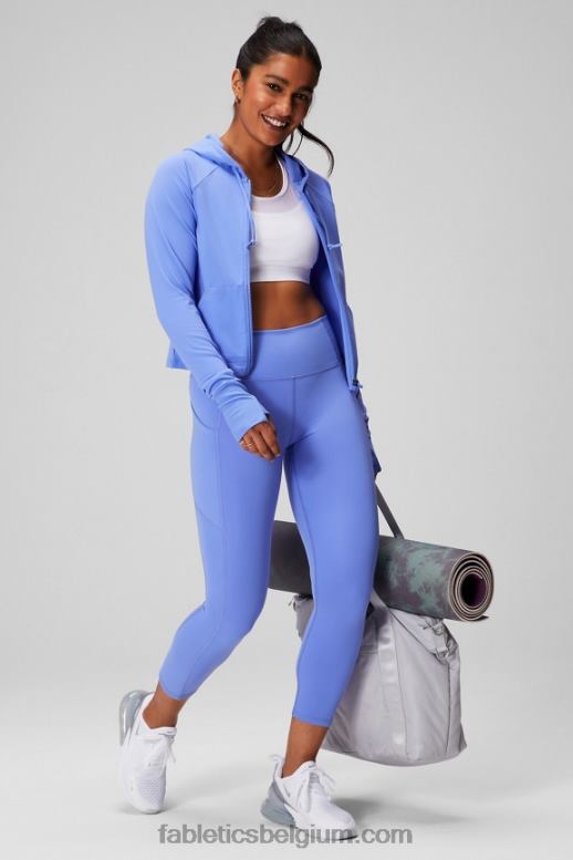 maagdenpalm stoot vrouwen oasis cropped hoodie Fabletics LH20J2444