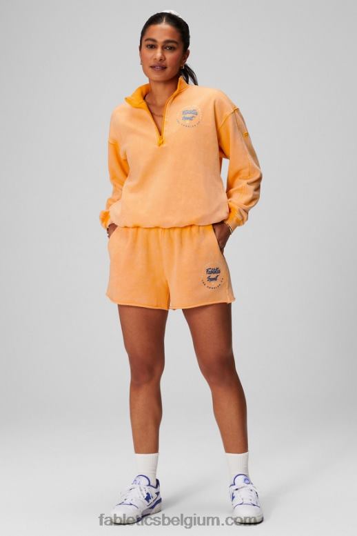middagzon/afbeelding vrouwen lichtgewicht badstof sweatshirt met halve rits Fabletics LH20J2439