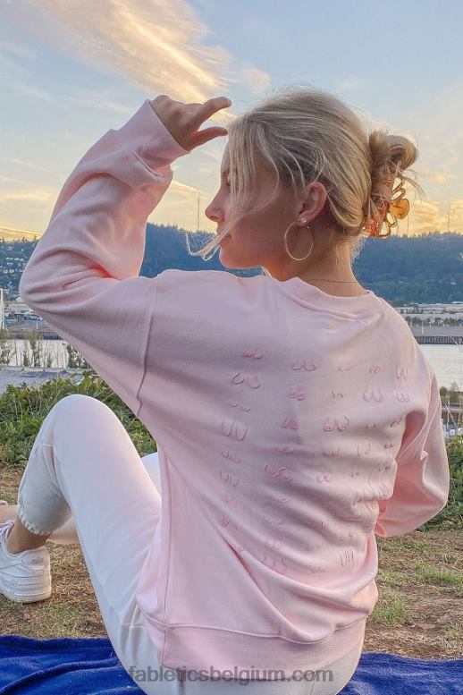 pixie vrouwen ecologisch sweatshirt met ronde hals Fabletics LH20J2480