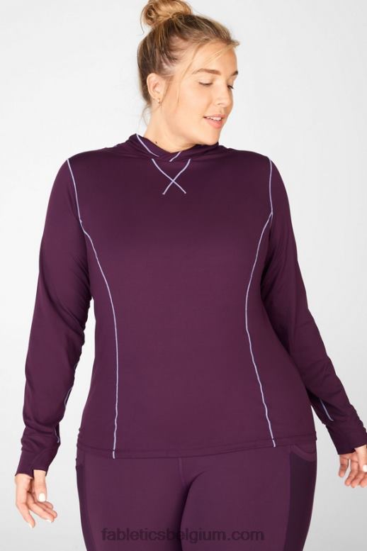 pruim perfect/violette vrouwen phoenix ren hoodie Fabletics LH20J2472