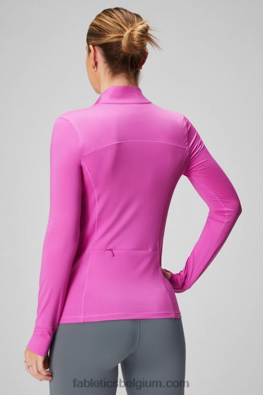 roze ontsnapping/logo vrouwen phoenix middenlaag met halve rits Fabletics LH20J2580