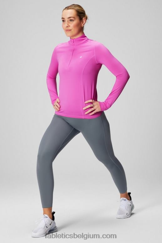 roze ontsnapping/logo vrouwen phoenix middenlaag met halve rits Fabletics LH20J2580