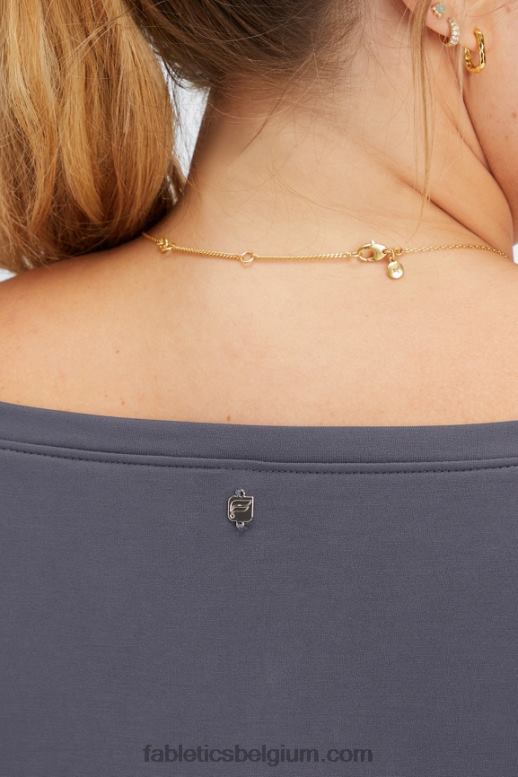 tin vrouwen eco slank gebreide trui met boothals Fabletics LH20J2438