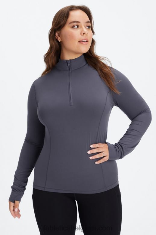 tin vrouwen phoenix middenlaag met halve rits Fabletics LH20J2582