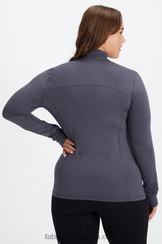 tin vrouwen phoenix middenlaag met halve rits Fabletics LH20J2582