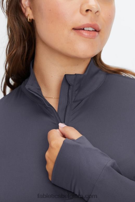 tin vrouwen phoenix middenlaag met halve rits Fabletics LH20J2582