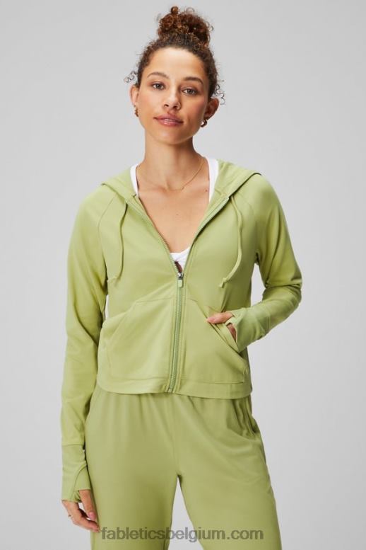 viool vrouwen oasis cropped hoodie Fabletics LH20J2445