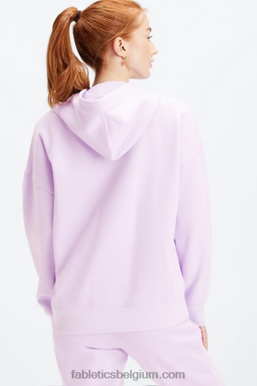 wazige iris vrouwen go-to hoodie met volledige rits Fabletics LH20J2661