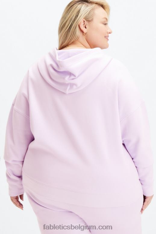 wazige iris vrouwen go-to hoodie met volledige rits Fabletics LH20J2662