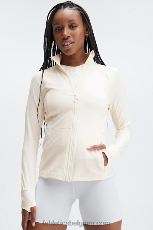 zilverreiger vrouwen drie-eenheid performance jack Fabletics LH20J2573