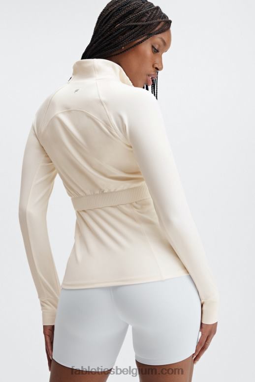 zilverreiger vrouwen drie-eenheid performance jack Fabletics LH20J2573
