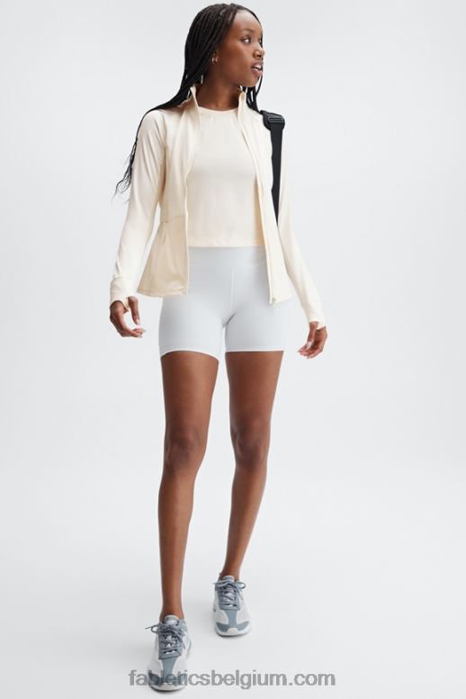 zilverreiger vrouwen drie-eenheid performance jack Fabletics LH20J2573