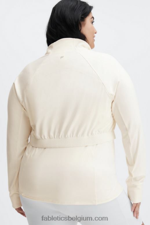 zilverreiger vrouwen drie-eenheid performance jack Fabletics LH20J2574