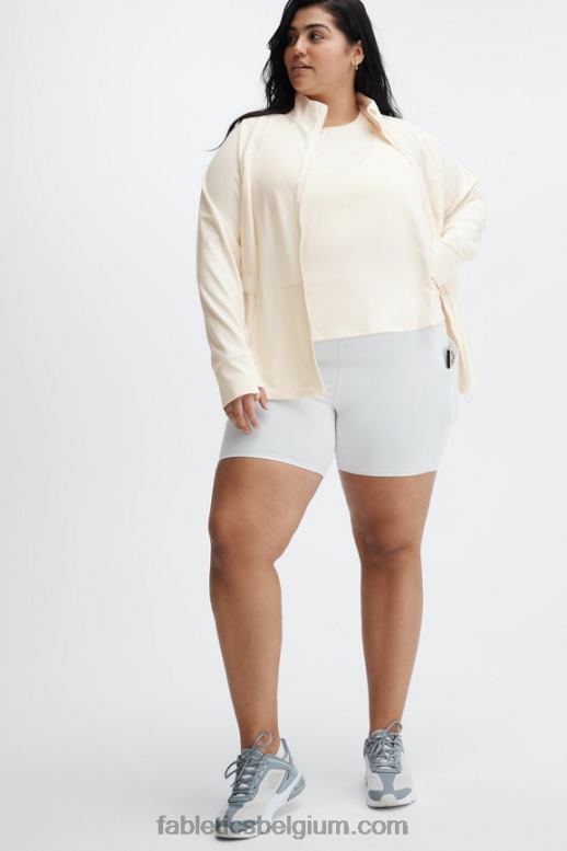 zilverreiger vrouwen drie-eenheid performance jack Fabletics LH20J2574