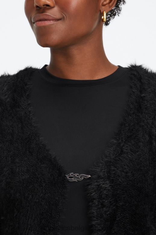 zwart vrouwen cropped vest Fabletics LH20J2626