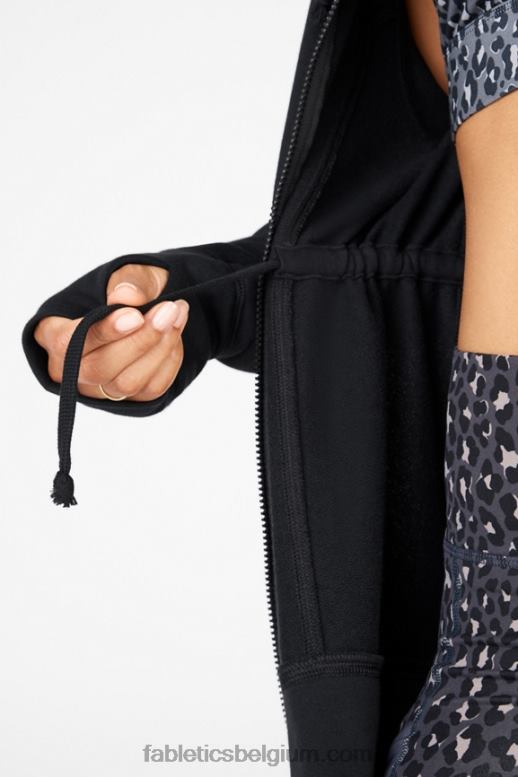 zwart vrouwen leah oversized hoodie Fabletics LH20J2559