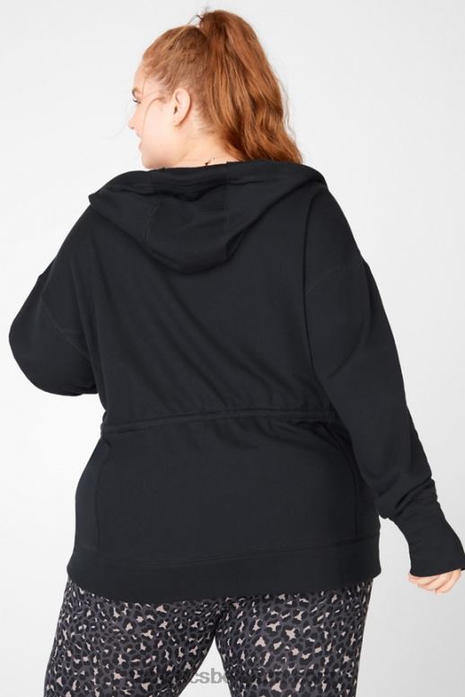 zwart vrouwen leah oversized hoodie Fabletics LH20J2560